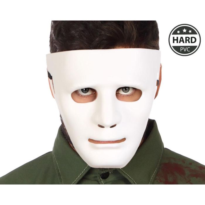 Mascara Asesino Carnicero Halloween Pvc Blanco Mascara Asesino Carnicero Halloween Pvc Blanco