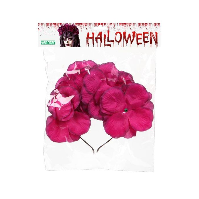 Diadema 25x20 cm Flores Violeta Halloween 1