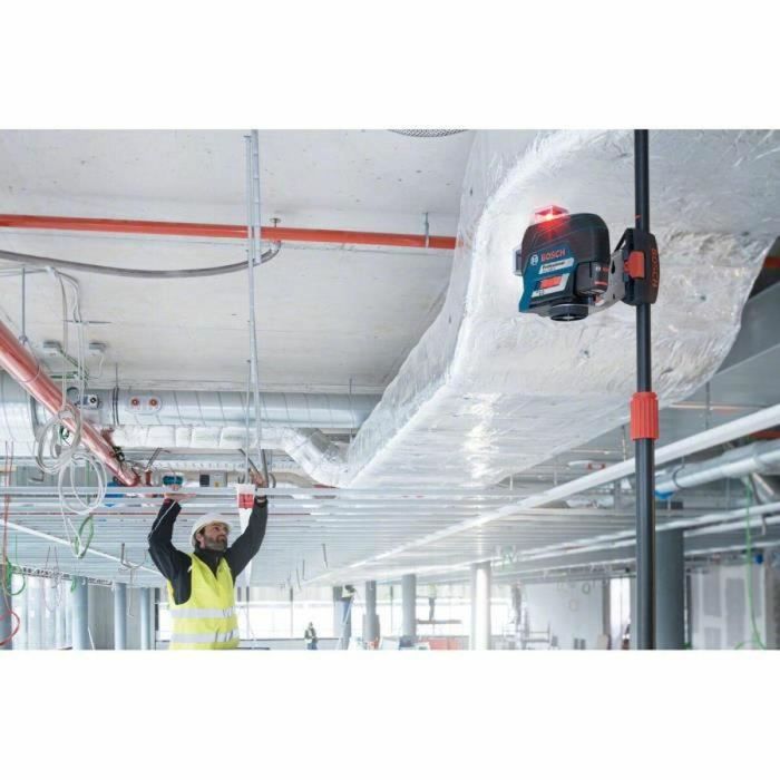 Bosch Professional GLL 3-80 C Nivel Láser de Línea 3x360°, 30m (120m con receptor), Bluetooth, IP54, Incluye Baterías 16