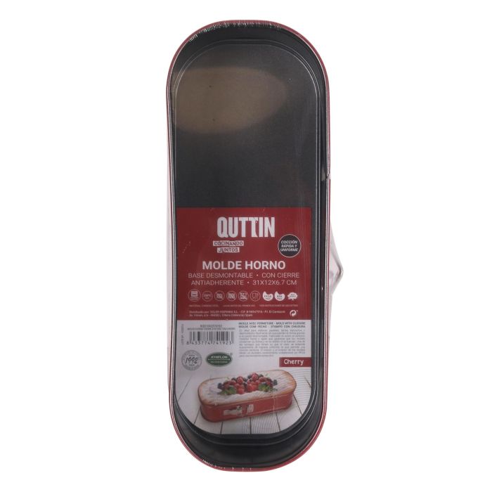 Quttin Molde Horno Cherry 31x12x8 cm (8 Unidades) 3 Quttin Molde Horno Cherry 31x12x8 cm (8 Unidades) 3