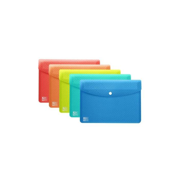 Dosier Sobre Oxford/Elba Urban Pp Translucido Broche A6 Surtido (5 Col.) (Set de 5)