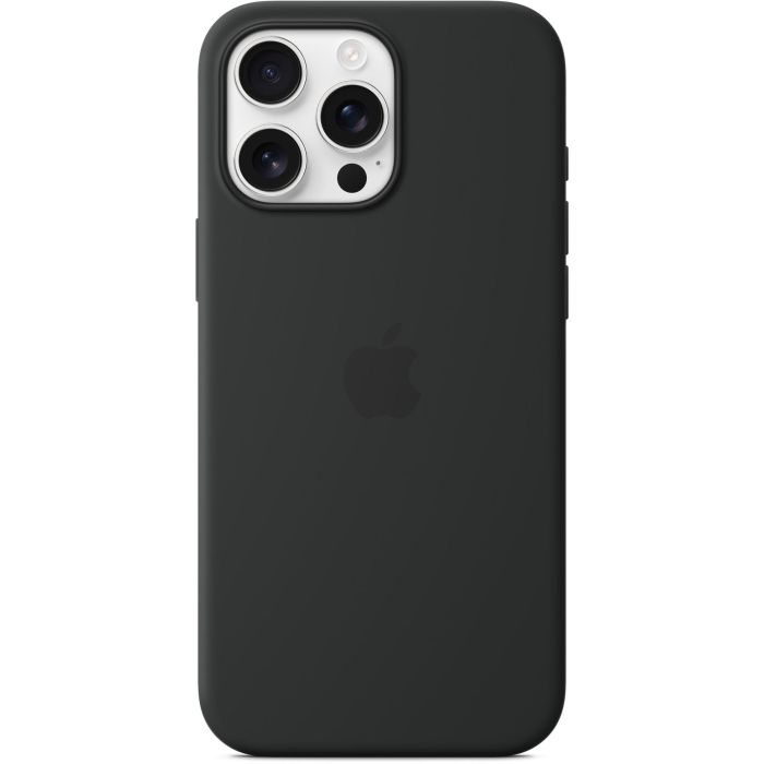 Apple iPhone 16 Pro Max: Funda Protectora de Silicona con MagSafe, Color Negro 2