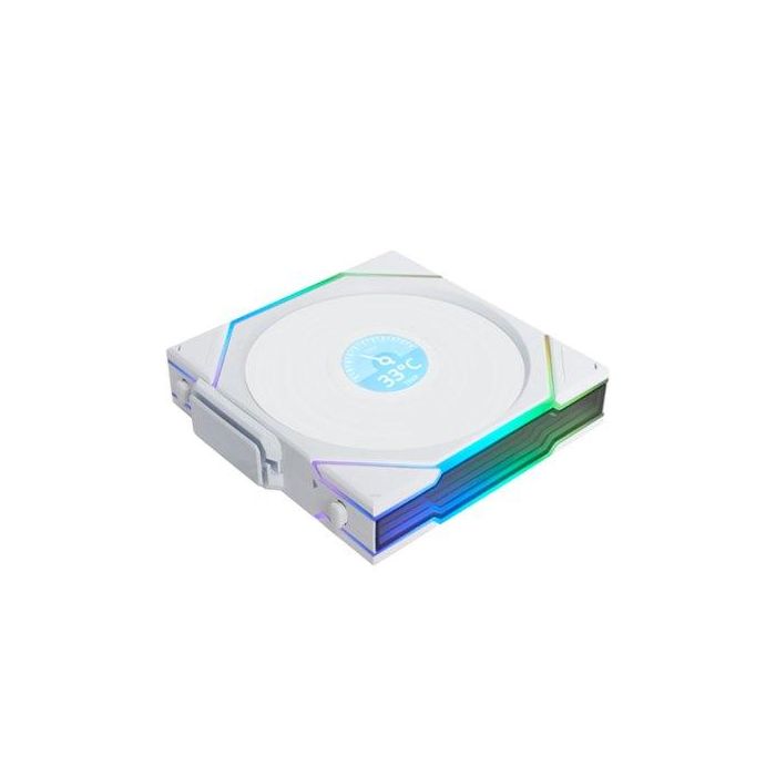 Lian Li G99.12Tl1 W1 W.00 Ventilador de Caja PC Gaming 120mm Blanco LED PWM con Rodamiento FDB, Silencioso (33dB) y 90.1 CFM Lian Li G99.12Tl1 W1 W.00 Ventilador de Caja PC Gaming 120mm Blanco LED PWM con Rodamiento FDB, Silencioso (33dB) y 90.1 CFM