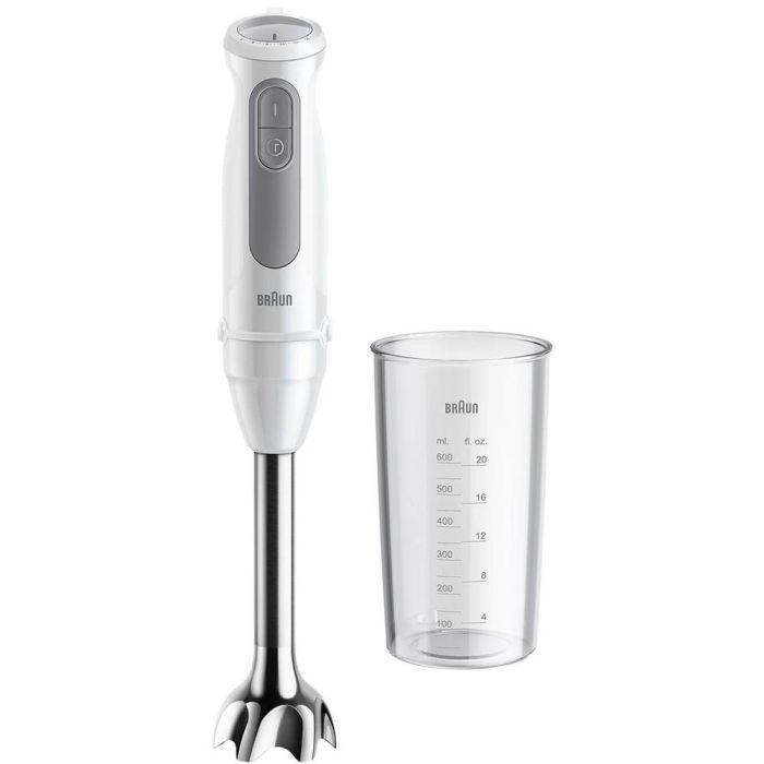 Braun MultiQuick 5 MQ 50001 M Batidora de inmersión 1000W, 21 Velocidades, Acero Inoxidable, Vaso, Sin BPA Gris/Blanco 0 Braun MultiQuick 5 MQ 50001 M Batidora de inmersión 1000W, 21 Velocidades, Acero Inoxidable, Vaso, Sin BPA Gris/Blanco 0