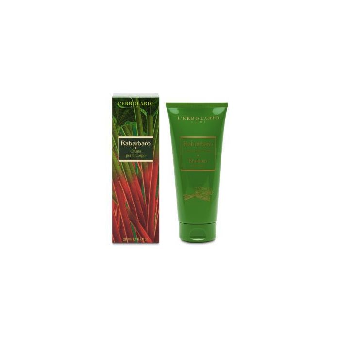 L'ERBOLARIO Ruibarbo Crema Perfumada Corporal 200ml – Piel Hidratada, Tonificada y Aterciopelada con Aroma Fresco