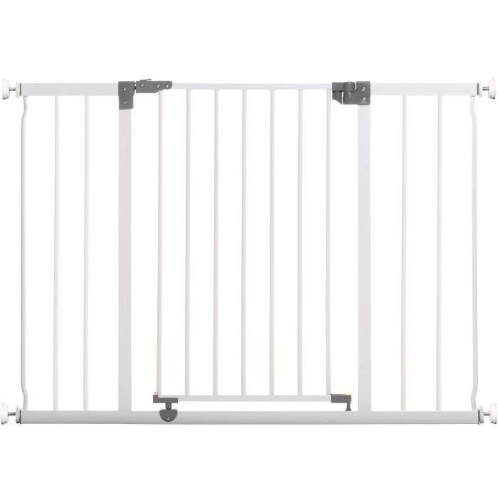 DREAMBABY Barrera de seguridad Extra grande LIBERTY - Por presión - L 99/105.5 x H 75 cm - Blanco DREAMBABY Barrera de seguridad Extra grande LIBERTY - Por presión - L 99/105.5 x H 75 cm - Blanco