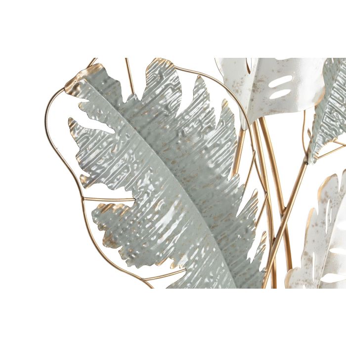 DKD Home Decor Decoración de Pared Moderna Verde Menta Blanco Metal Hojas 57 x 103 x 5.7 cm 1 DKD Home Decor Decoración de Pared Moderna Verde Menta Blanco Metal Hojas 57 x 103 x 5.7 cm 1