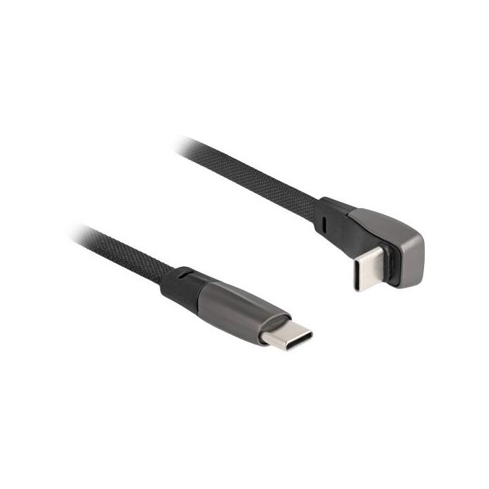DeLOCK Cable USB 2.0 Type-C macho > Type-C macho, ángulo 14cm