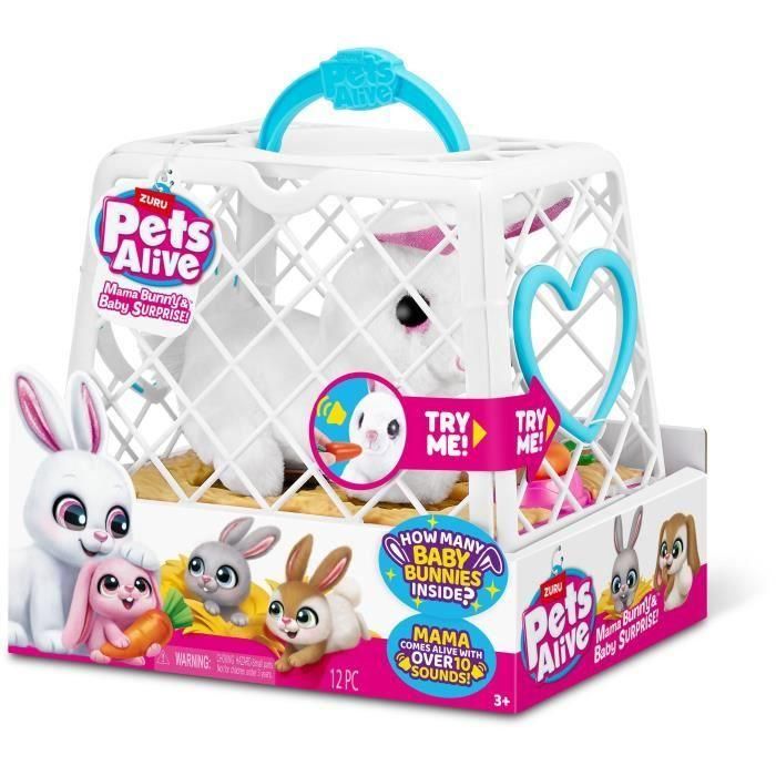 Conejo interactivo pets alive pasea con sus 3 conejitos 1 Conejo interactivo pets alive pasea con sus 3 conejitos 1