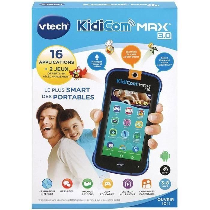 VTECH Kidicom Max 3.0 Azul - Computadora portátil para niños con 8GB de memoria y puerto microSD, ideal para edades de 3 a 8 años 3 VTECH Kidicom Max 3.0 Azul - Computadora portátil para niños con 8GB de memoria y puerto microSD, ideal para edades de 3 a 8 años 3