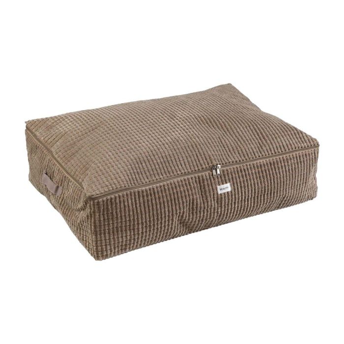Versa Caja de Almacenamiento Corduroy Caqui XL, Algodón, Nylon, Poliéster, 50x70x20 cm (2 Unidades) 2 Versa Caja de Almacenamiento Corduroy Caqui XL, Algodón, Nylon, Poliéster, 50x70x20 cm (2 Unidades) 2
