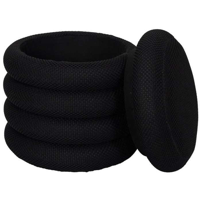 Puf Almacenaje Atom Negro Home Deco Factory Puf Almacenaje Atom Negro Home Deco Factory