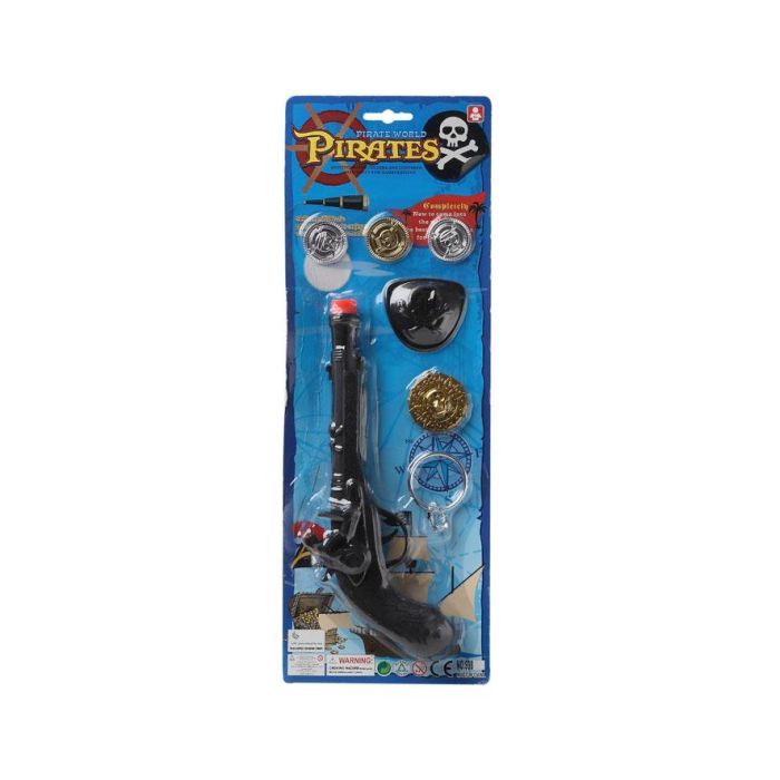 Armas Pistolas Piratas Niño 44.5x15.5 cm Negro