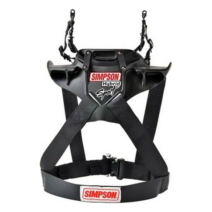 Simpson SIHS.MED.11.M61.FIA Hans Hybrid Sport Soporte de Cuello Anclaje Rápido Medium Polímero Carbono Certificación SFI Simpson SIHS.MED.11.M61.FIA Hans Hybrid Sport Soporte de Cuello Anclaje Rápido Medium Polímero Carbono Certificación SFI