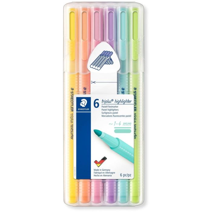 STAEDTLER Textmarker triplus pastel 6St Box 1