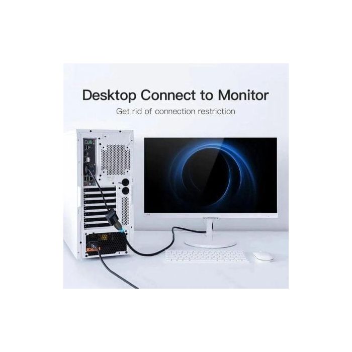 Cable Conversor Vention ACNBF/ VGA Macho - HDMI Hembra/ 1m/ Negro 1