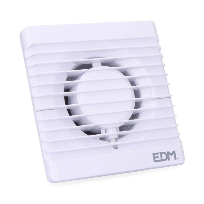 Edm Extractor de Aire 12W Ø8cm 135x135mm, 86m³/h, 25dB, 230V, 50Hz, Marco 2cm, Color Blanco 0 Edm Extractor de Aire 12W Ø8cm 135x135mm, 86m³/h, 25dB, 230V, 50Hz, Marco 2cm, Color Blanco 0