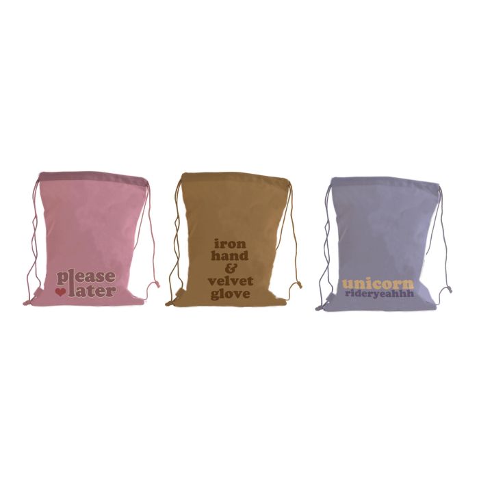DKD Home Decor Mochila Shabby Colección Pastel Claim Rosa Azul Marrón Lona Poliéster 36x28x1 cm (Pack 12 Unidades)