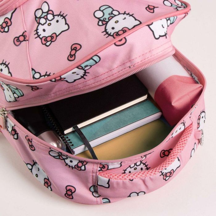 Mochila Escolar Hello Kitty Rosa 32 x 42 x 20 cm 13 Mochila Escolar Hello Kitty Rosa 32 x 42 x 20 cm 13