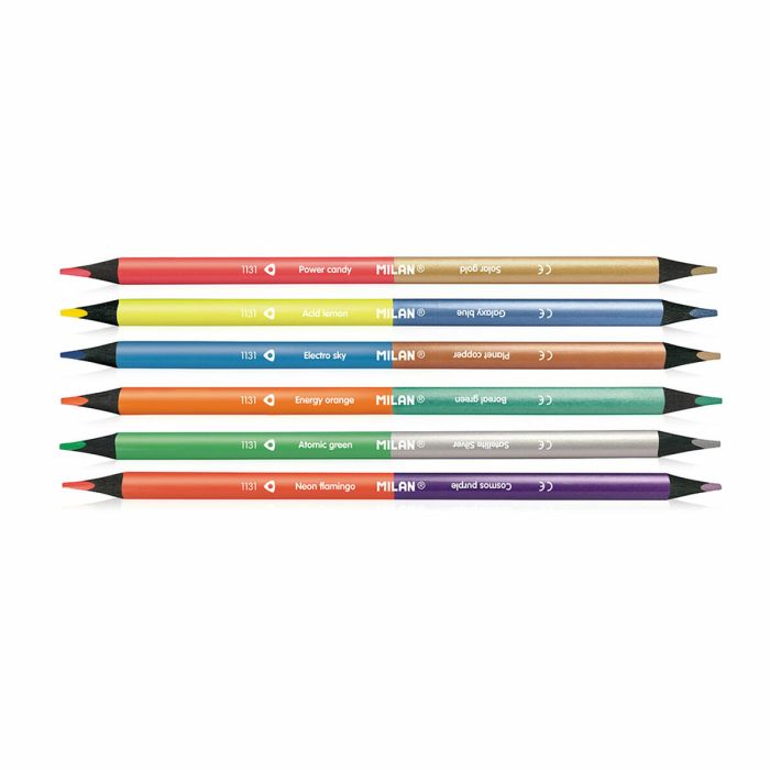 Lápices de colores Milan Bicolor 6 Unidades 1 Lápices de colores Milan Bicolor 6 Unidades 1