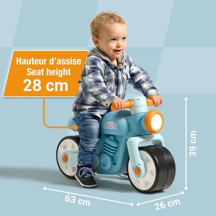 Falk FAL1747308017773 Bicicleta de Equilibrio para Motocicleta con Ruedas Silenciosas Azul 3