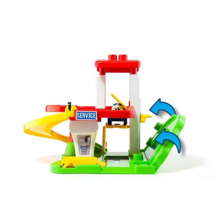 Juego construcción estación de bomberos con coche electrónico, luz y sonido 53x31x31 cms 6 Juego construcción estación de bomberos con coche electrónico, luz y sonido 53x31x31 cms 6