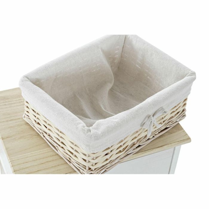 Cajonera Tradicional DKD Home Decor Blanco Natural 29 x 42.5 x 40 cm 2