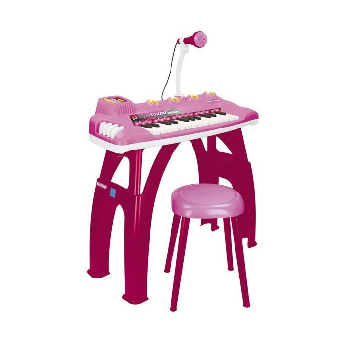 Organo electronico rosa con 25 teclas y luces Organo electronico rosa con 25 teclas y luces