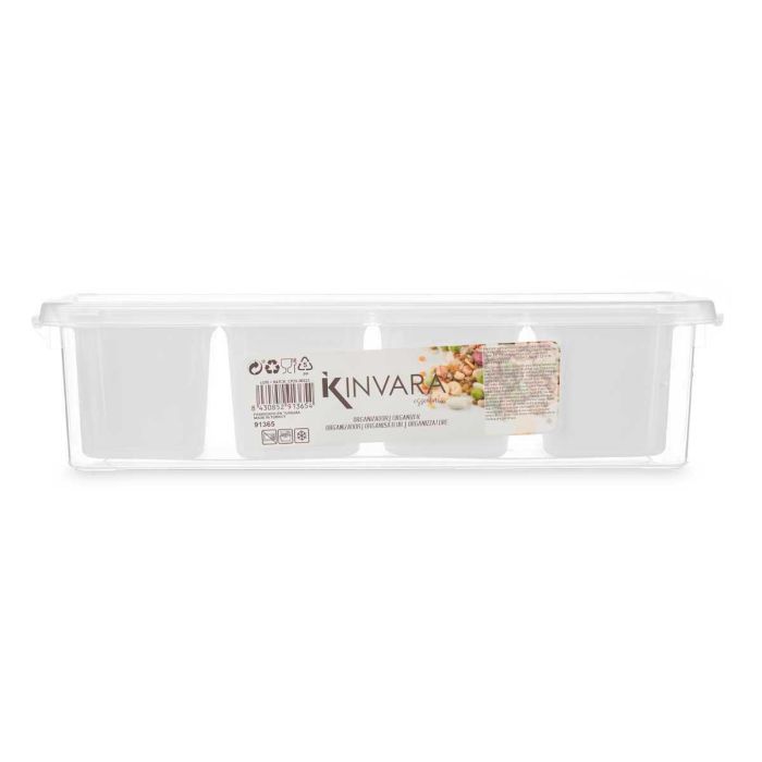Organizador 4 Huecos Alto Blanco Kinvara 37X9CM (12 Unidades) 2 Organizador 4 Huecos Alto Blanco Kinvara 37X9CM (12 Unidades) 2