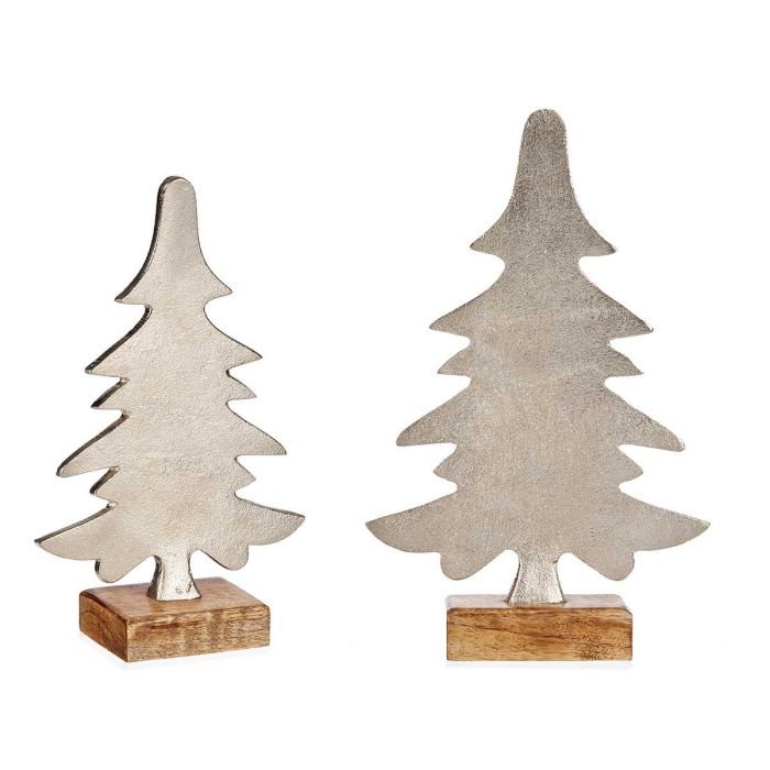 Árbol de Metal Plata Mate 26 cm - Krist+ (6 Unidades) Árbol de Metal Plata Mate 26 cm - Krist+ (6 Unidades)
