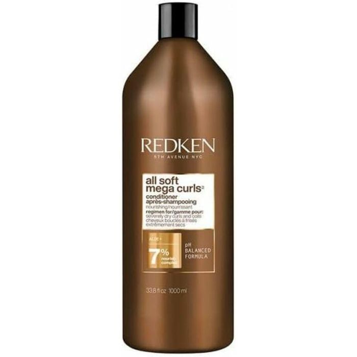 Redken All Soft Mega Curls Acondicionador Profesional para Cabello Rizado y Ondulado 1000ml