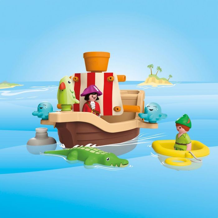 Playmobil 71769 Barco Pirata Peter Pan Disney - Juguete de Baño para Bebés +12 Meses con Función Rociadora y Almacenamiento 2 Playmobil 71769 Barco Pirata Peter Pan Disney - Juguete de Baño para Bebés +12 Meses con Función Rociadora y Almacenamiento 2