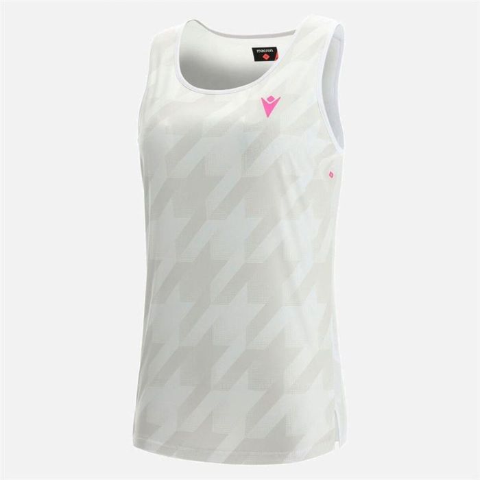 Camiseta para Mujer sin Mangas Macron Start Cb Blanco Pádel S 6