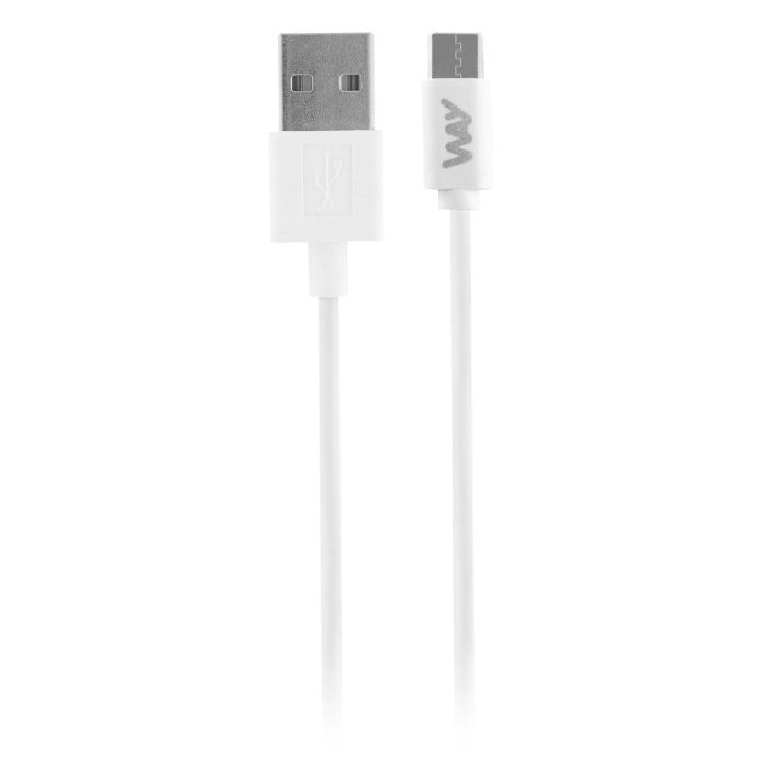 TNB WAY - Cable de carga y sincronización USB/USB-C de 1 m - Blanco