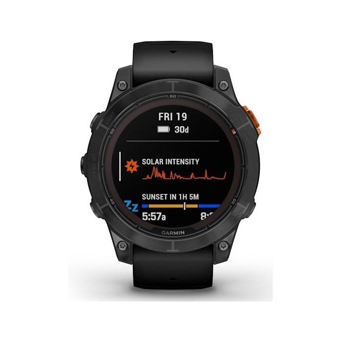 Garmin fenix 7 Pro Solar Edition 3,3 cm (1.3") MIP 47 mm Digital 260 x 260 Pixeles Pantalla táctil Negro, Gris Wifi GPS (satélite) 1 Garmin fenix 7 Pro Solar Edition 3,3 cm (1.3") MIP 47 mm Digital 260 x 260 Pixeles Pantalla táctil Negro, Gris Wifi GPS (satélite) 1