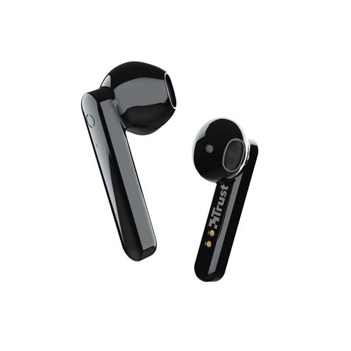 Trust Auriculares Inalambricos Tactil Bluetooth Con Base De Carga Negro