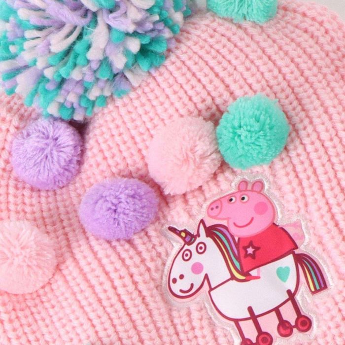 Gorro, Bufanda y Guantes Peppa Pig Rosa 3 Piezas 4 Gorro, Bufanda y Guantes Peppa Pig Rosa 3 Piezas 4
