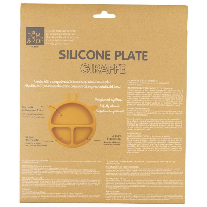 Plato Silicona Jirafa Tom et Zoe 5
