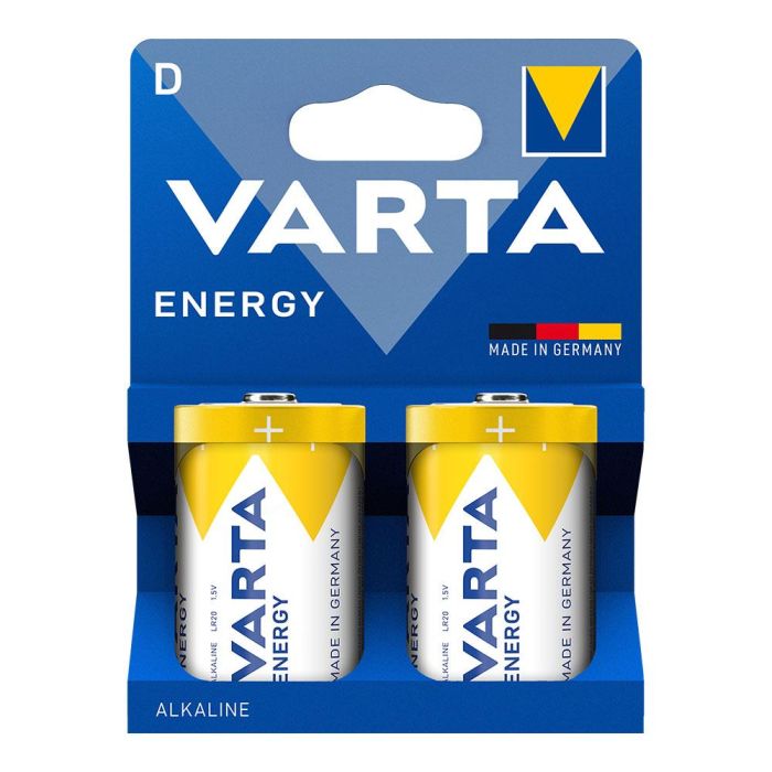 Pila alcalina energy d, 1,5v (blister 2 unidades)