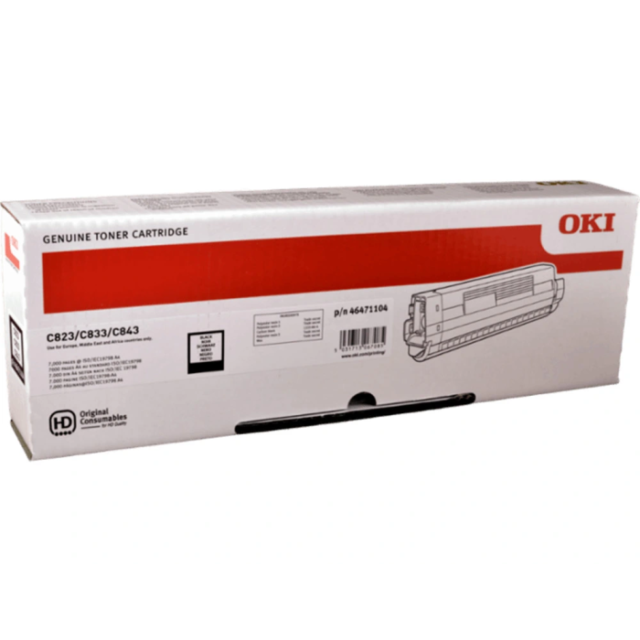 OKI Toner-C823/833/843-Black 1