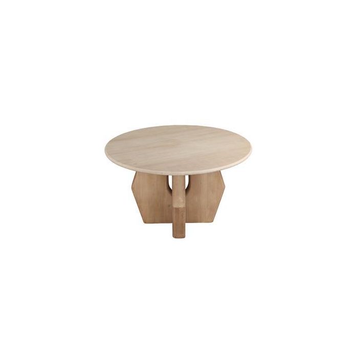 Mesa de Centro Home ESPRIT Marrón Beige 91 x 91 x 40 cm