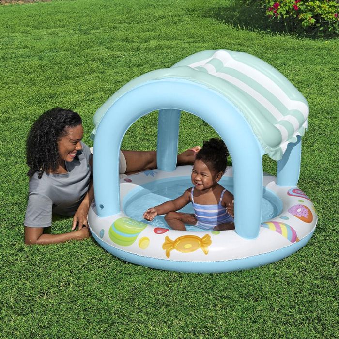 Bestway Piscina Hinchable Infantil Aro Tienda de Helados 104x84 cm +2 Años Jardin 52638 21