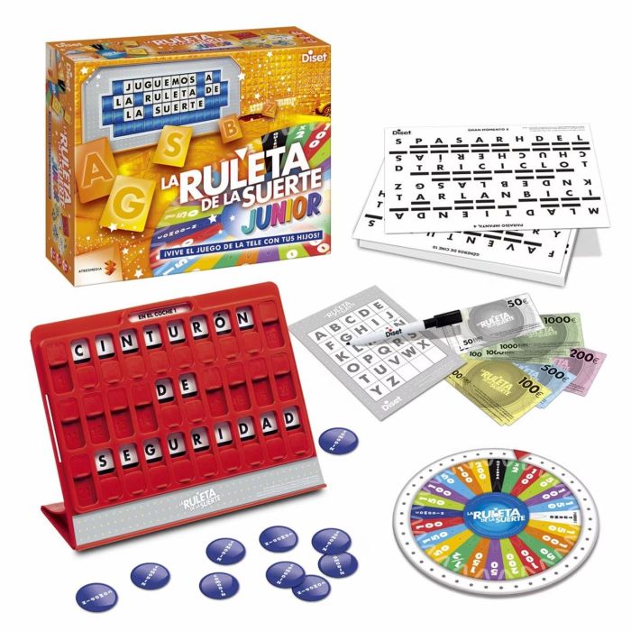 Diset 46207 La Ruleta De La Suerte Junior - Juego de Mesa para Niños y Familia, Basado en TV, Contenido Actualizado, +8 Años 1 Diset 46207 La Ruleta De La Suerte Junior - Juego de Mesa para Niños y Familia, Basado en TV, Contenido Actualizado, +8 Años 1