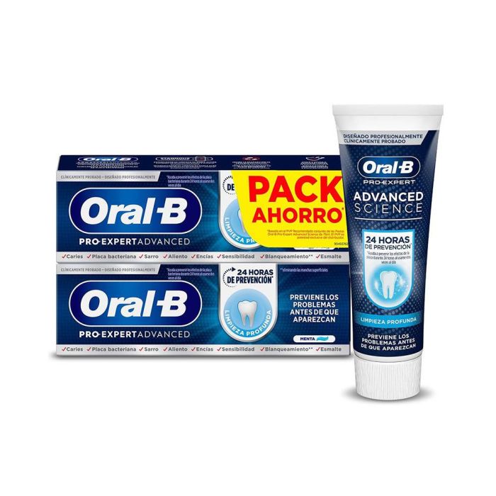 Oral-B Pro-Expert Advanced Limpieza Profunda Pasta Dentífrica 2 X 75 mL