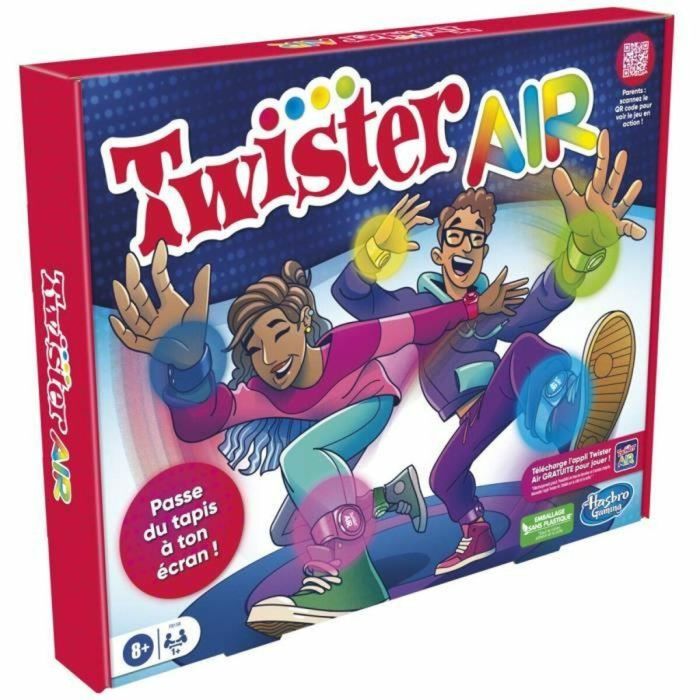 Twister Air, juego Twister con aplicación AR, se conecta a smartphones y tablets, juegos activos en grupo, 8 años 10