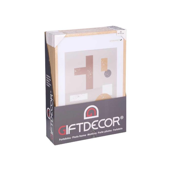 Giftdecor Portafoto de Pared Madera con Paspartú 40x50 cm Natural, MDF y PS, Gancho Horizontal y Vertical (6 Unidades) 1 Giftdecor Portafoto de Pared Madera con Paspartú 40x50 cm Natural, MDF y PS, Gancho Horizontal y Vertical (6 Unidades) 1