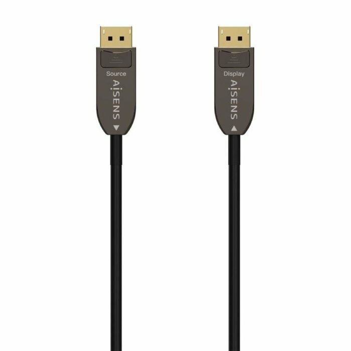 AISENS - CABLE DISPLAYPORT AOC V1.4 8K@60HZ 4K@120Hz 4:4:4 32.4GBPS, DP/M-DP/M, NEGRO, 20M AISENS - CABLE DISPLAYPORT AOC V1.4 8K@60HZ 4K@120Hz 4:4:4 32.4GBPS, DP/M-DP/M, NEGRO, 20M