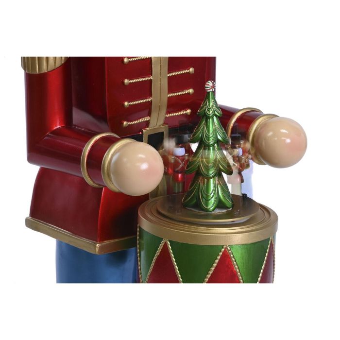 DKD Home Decor Figura Decorativa Navideña Tradicional Musical y con Movimiento, Iluminación LED, de Resina, Multicolor, 108 cm 3 DKD Home Decor Figura Decorativa Navideña Tradicional Musical y con Movimiento, Iluminación LED, de Resina, Multicolor, 108 cm 3