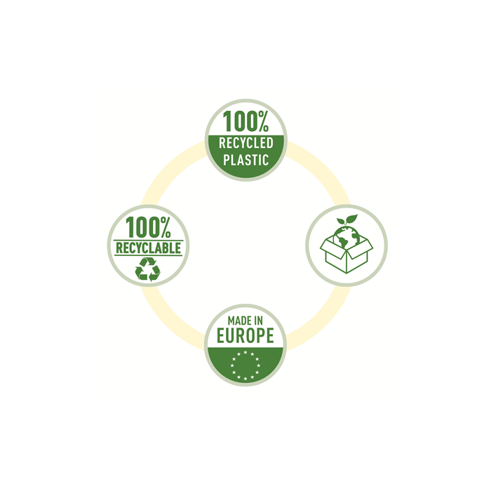 Esselte 627495 Caja 100 Fundas Polipropileno Multitaladro Reforzada Piel A5 Recycle 70 Micras 4