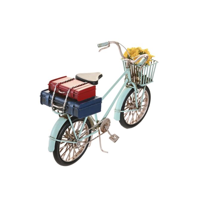 DKD Home Decor Vehiculo Decoracion Vintage Blanco Azul Celeste Metal Plastico 9 x 13.5 x 23 cm (4 Unidades) 2